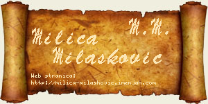 Milica Milašković vizit kartica